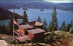 Trinity Lake Visitors Center, Trinity County Scenic, CA Postcard Postcard