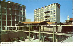 University Of California Residence Halls Postcard