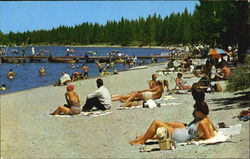 The Beach At Zephyr Cover Lake Tahoe, CA Postcard Postcard