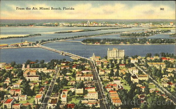 From The Air Miami Beach Florida