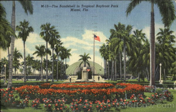 The Bandshell In Tropical Bayfront Park Miami Florida