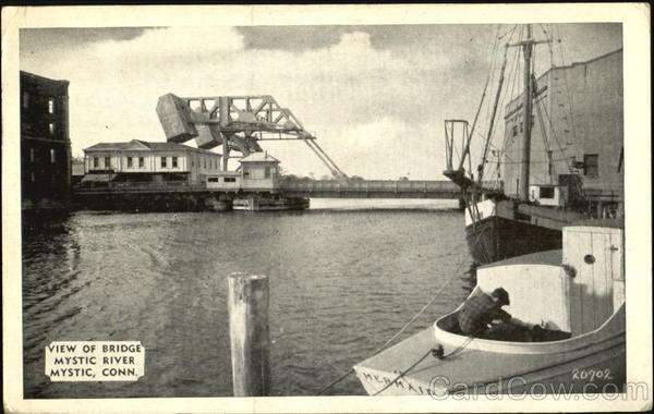 View Of Bridge Mystic River Connecticut