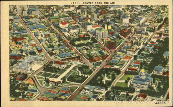 Denver From The Air Colorado