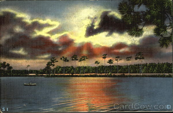 A Typical Southern Sunset Over The Bay Mobile Alabama