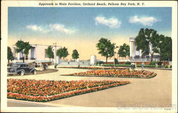 Approach To Main Pavilion, Orchard Beach, Pelham Bay Park New York