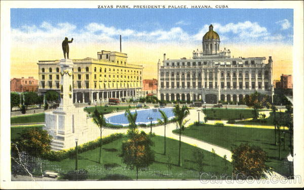 President's Palace, Zayas Park Havana Cuba