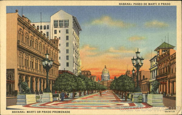 Havana Marti Or Prado Promenade Cuba