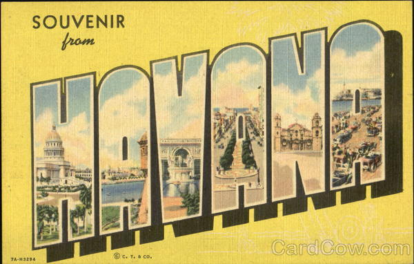 Souvenir From Havana Cuba