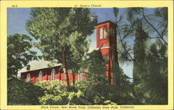 St. Anne's Church, Columbia State Park California Postcard Postcard