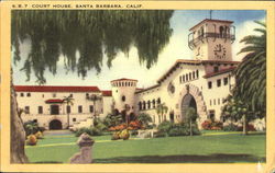 Court House Santa Barbara, CA Postcard Postcard