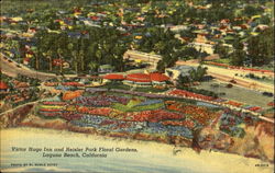 Victor Hugo Inn And Heisler Park Floral Gardens Laguna Beach, CA Postcard Postcard