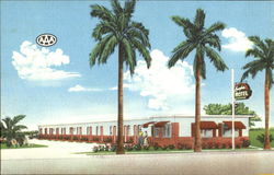 Everglades Motel, 605 South Krome Avenue Postcard