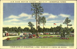Air Base Motor Court, U. S. 17 Postcard