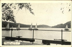 Yacht Race, Tuxedo Lake Postcard