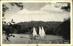 Yachting On Tuxedo Lake Tuxedo Park, NY Postcard Postcard