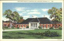 East Bath House, Saratoga Spa Postcard
