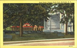 Band Stand, Ontario Beach Park Postcard