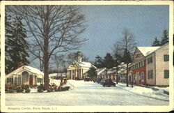 Shopping Center, Long Island Postcard