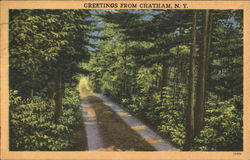 Greetings From Chatham New York Postcard Postcard