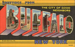 Greetings From Buffalo Postcard