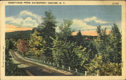 Greetings From Davenport Center New York Postcard Postcard