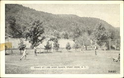 Tennis At 1000 Acres Ranch Postcard