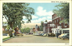 Liberty Street Bath, NY Postcard Postcard