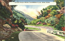 Greetings From Tannersville New York Postcard Postcard