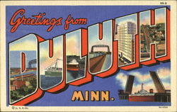Greetings From Duluth Minnesota Postcard Postcard