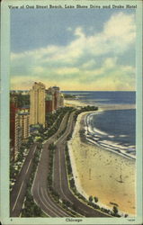View Of Oak Street Beach Postcard