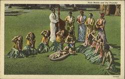 Hula Maids And Poi Pounder Postcard