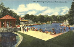 Swimming Pool, Piedmont Park Postcard