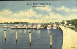 Charter Fishing Boats Postcard