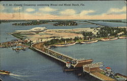 County Causeway Connecting Miami And Miami Beach Postcard