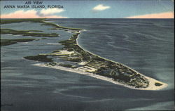 Air View Anna Maria Island Florida Postcard Postcard