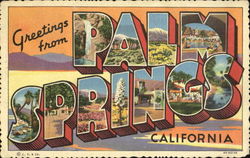 Greetings From Palm Springs Postcard