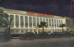 Sunset Bowling Center Los Angeles, CA Postcard Postcard