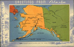Greetings From Alaska Postcard