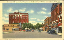 Government Street Mobile, AL Postcard Postcard
