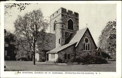 The Episcopal Church Of St. Barnabas Hudson, NY Postcard Postcard