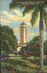 Torre De La Universidad De Puerto Rico Postcard
