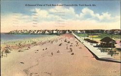 A General View Of York Beach And Concordville Maine Postcard Postcard