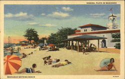 Habana Marianao Bathing Beach Havana, Cuba Postcard Postcard