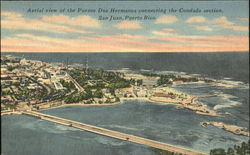 Aerial View Of The Puente Dos Hermanos Postcard
