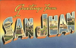 Greetings From San Juan Postcard