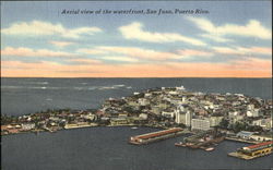 Aerial View Of The Waterfront Postcard