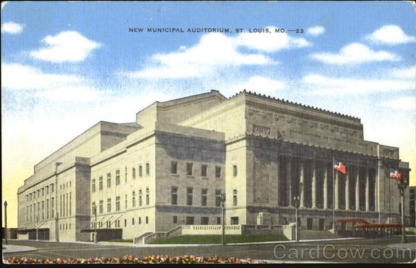 New Municipal Auditorium St. Louis Missouri