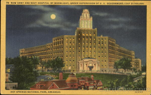 New Army And Navy Hospital By Moonlight Hot Springs Arkansas