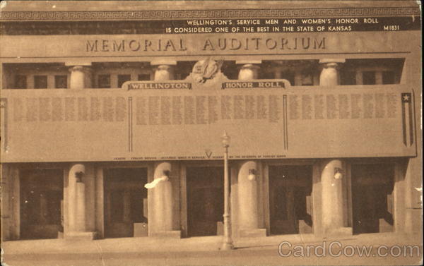 Wellington's Service Men And Women's Honor Roll Kansas