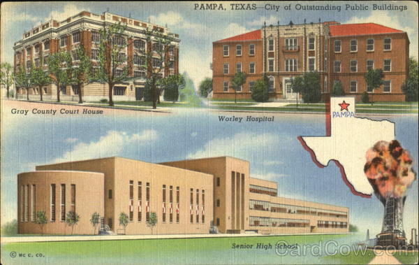 Pampa City Of Outstanding Public Buildings Texas